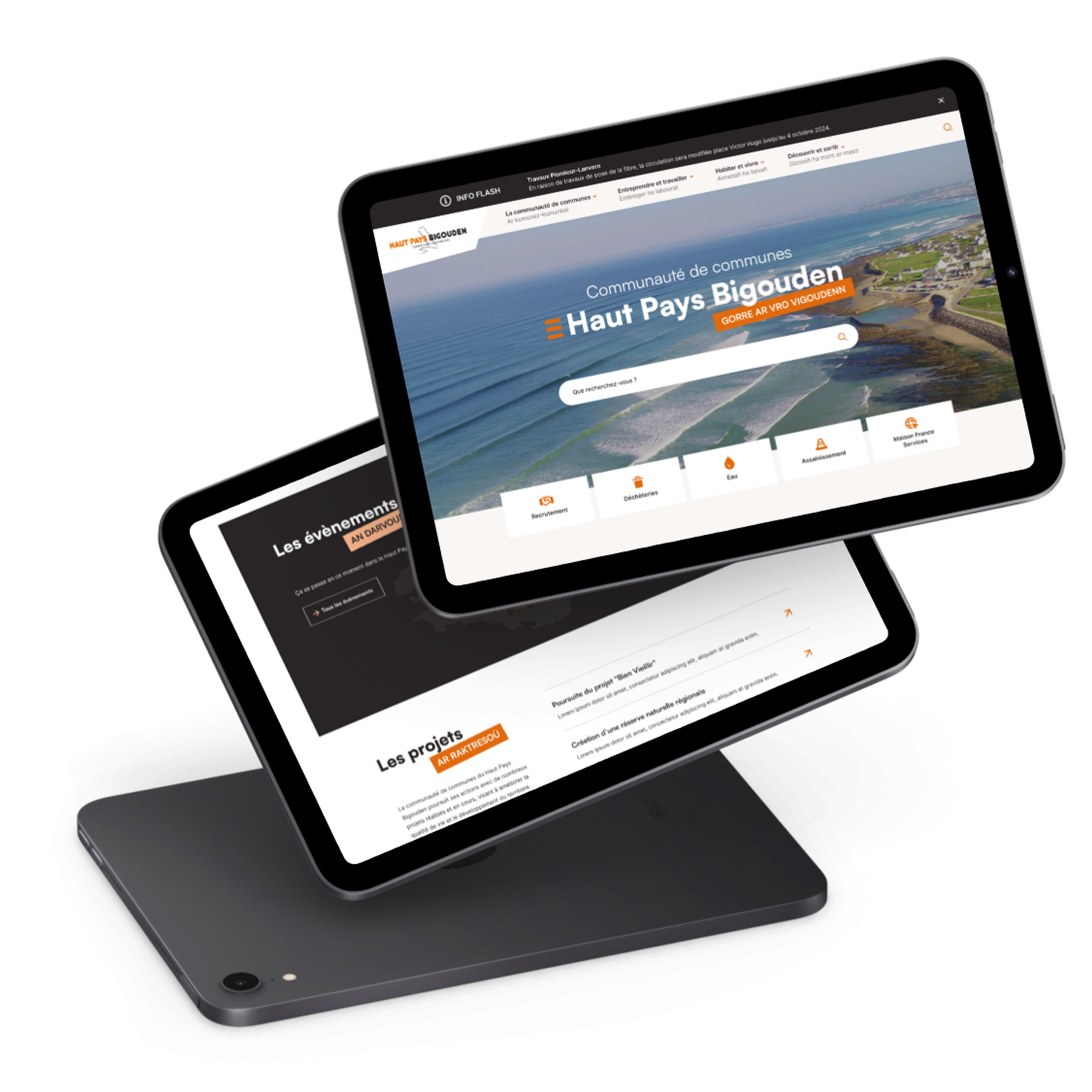 Mockup du site de la CCHPB